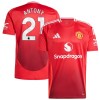 Officiële Voetbalshirt Manchester United Antony 21 Thuis 2024-25 - Heren